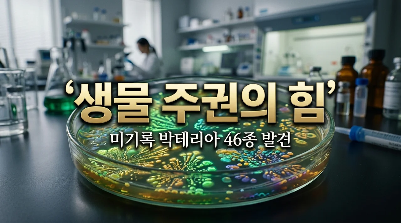 미기록 박테리아 46종 발견, 대한민국 '생물 주권'이 중요한 이유