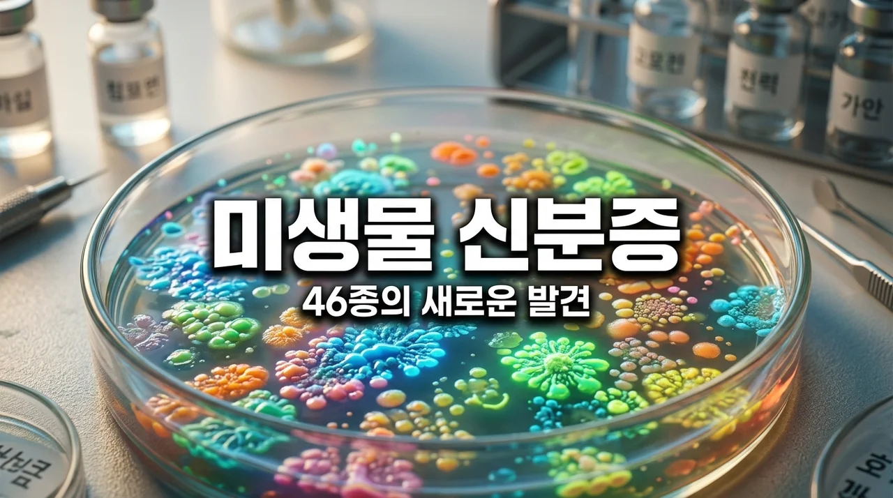 미생물 신분증 16S rRNA 분석! 국내 미기록종 46종 발견의 비밀